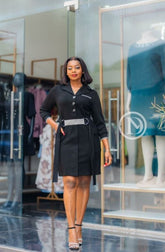 Elegant stylish black dress